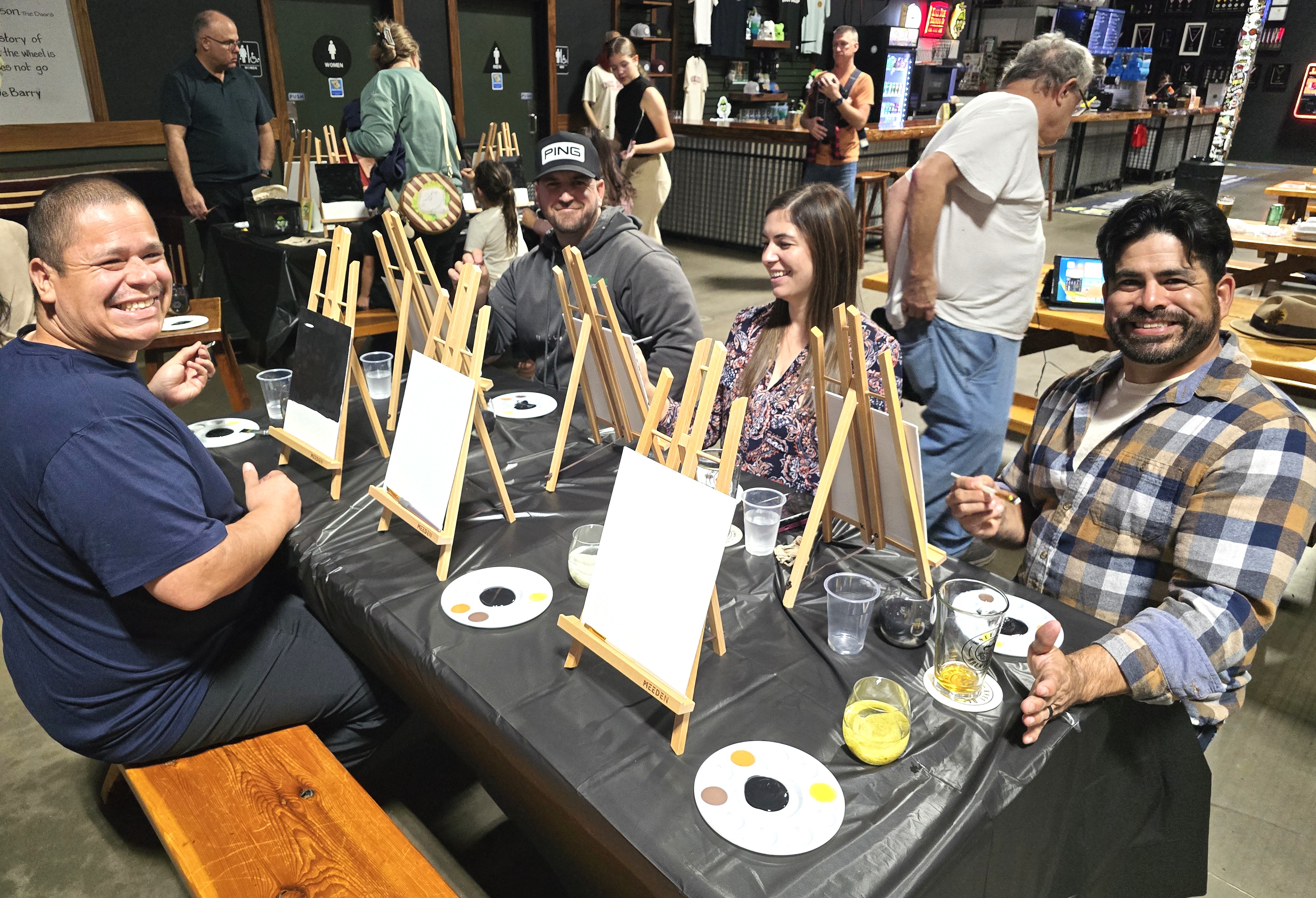 Paint and sip event