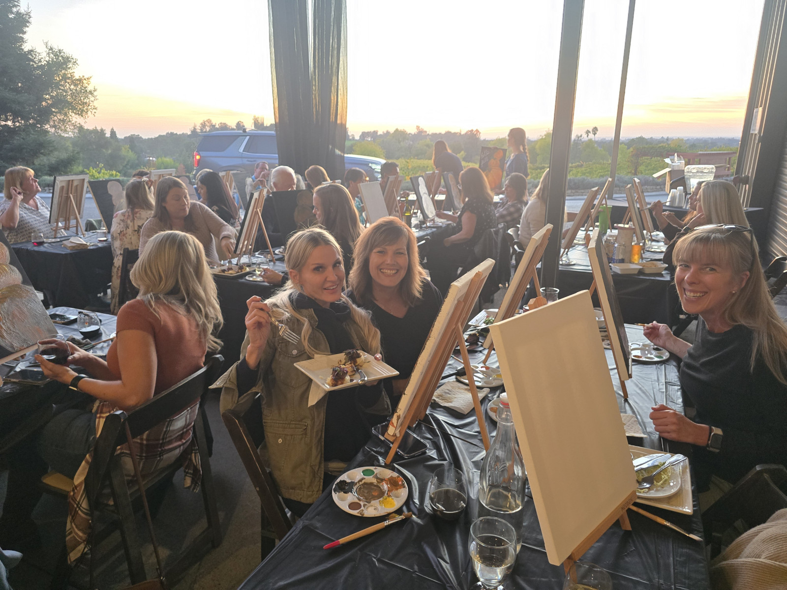 Paint and sip event